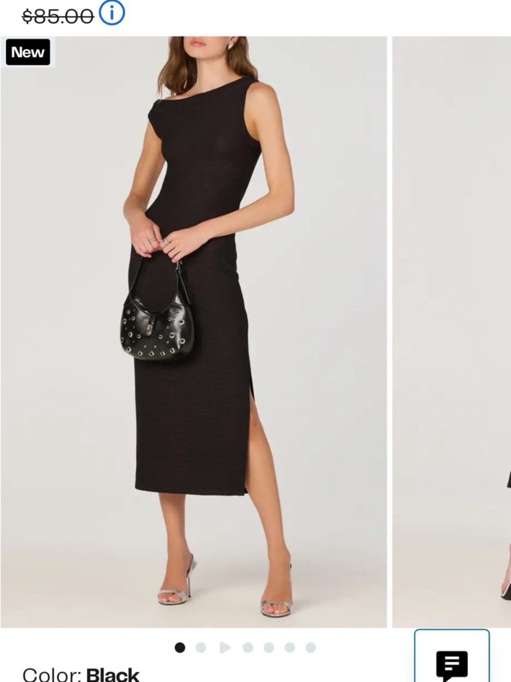 Astr Black Sleeveless Maxi Dress